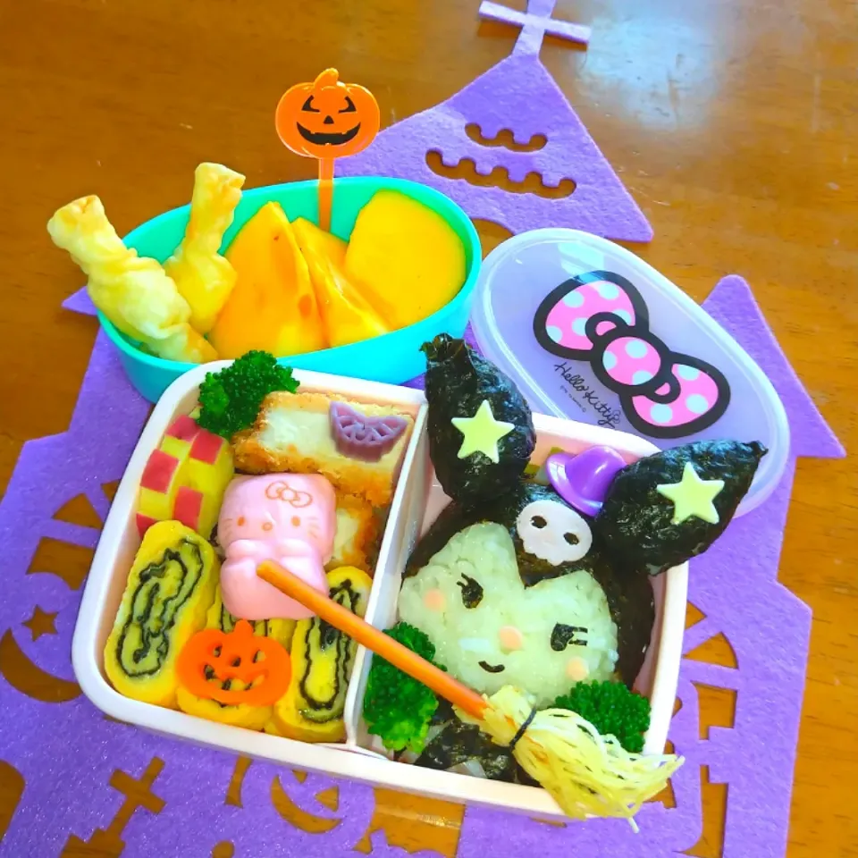 クロミちゃんハロウィン弁当🎃|とししいたけさん