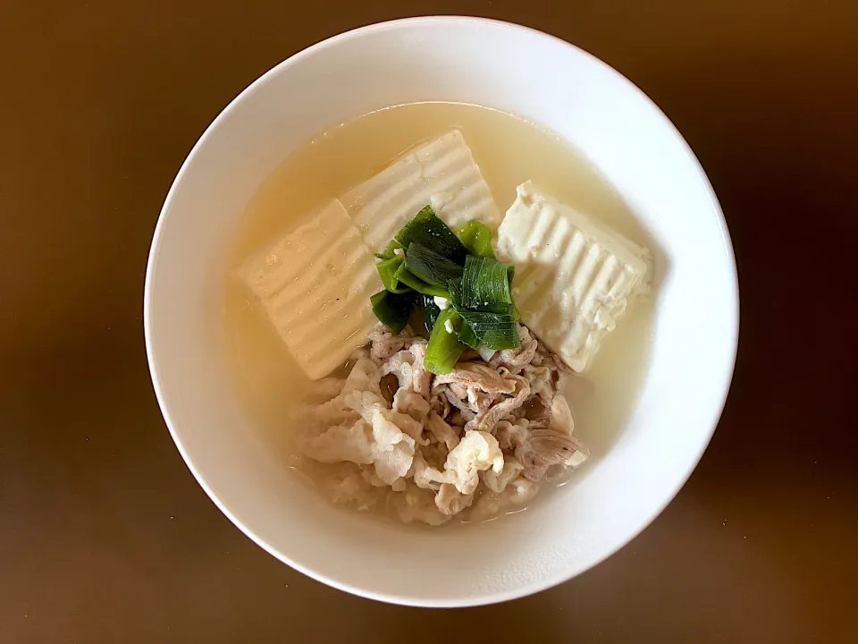 豚肉バラ豆腐炊き合わせ|ばーさんさん