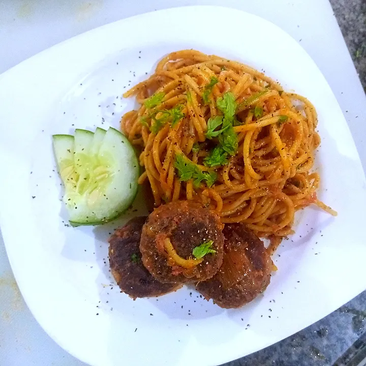 Italian spaghetti and meatballs|Chef Nedさん