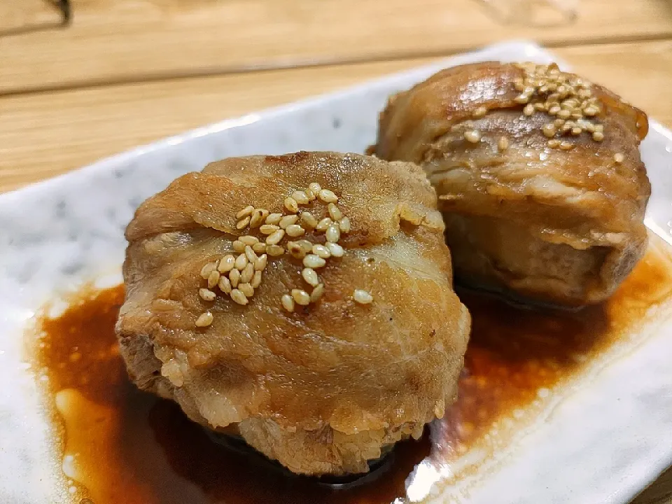 肉巻きおにぎり|唐揚げチキンさん