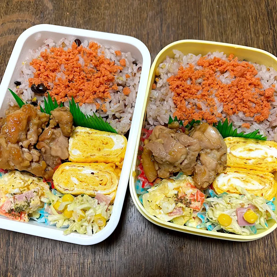 Snapdishの料理写真:娘＆自分弁当♪22.10.19|れもんてぃさん