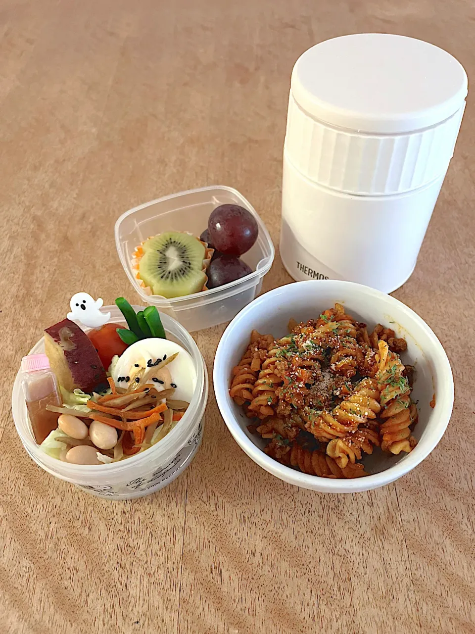 Snapdishの料理写真:ミートソースパスタ弁当|Sakikoさん