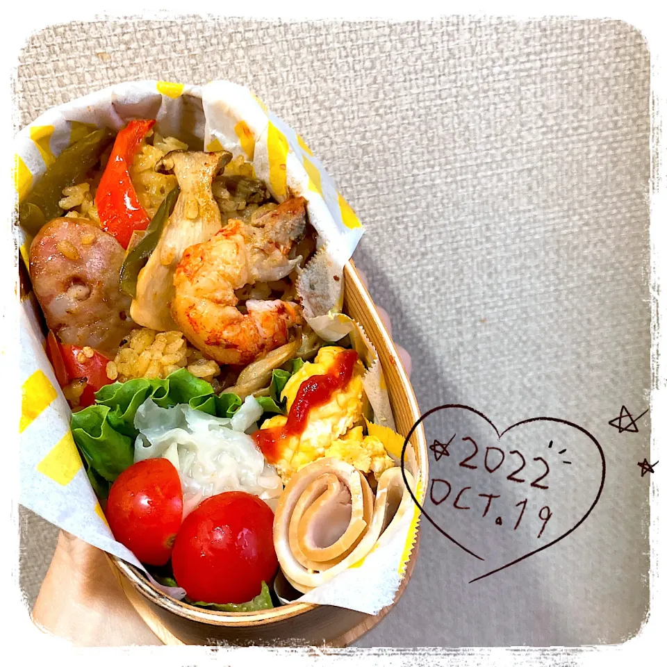 10/19 ☺︎ パエリア弁当✩.*˚|jon2さん