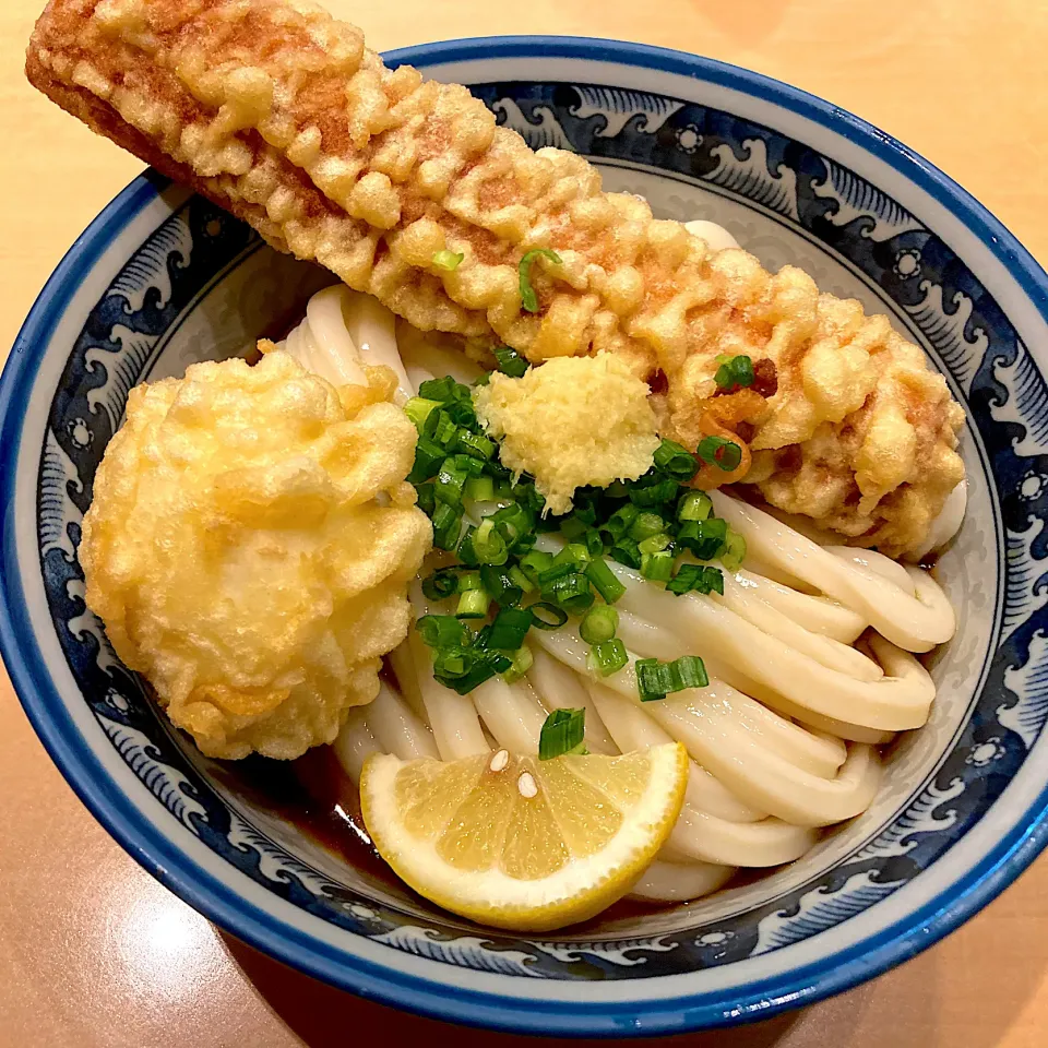 冷やしちく玉天うどん|きっしーさん