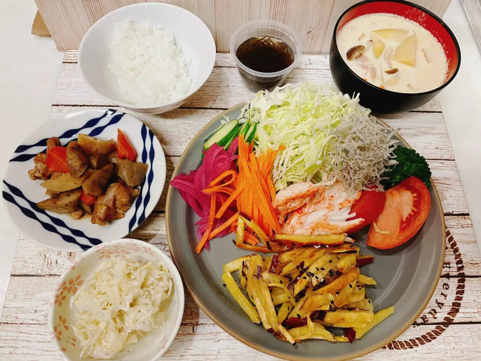 さつまいも🍠ガレットと筑前煮|chou  chouさん