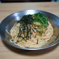 Snapdishの料理写真:和風明太子パスタ|junjun。さん