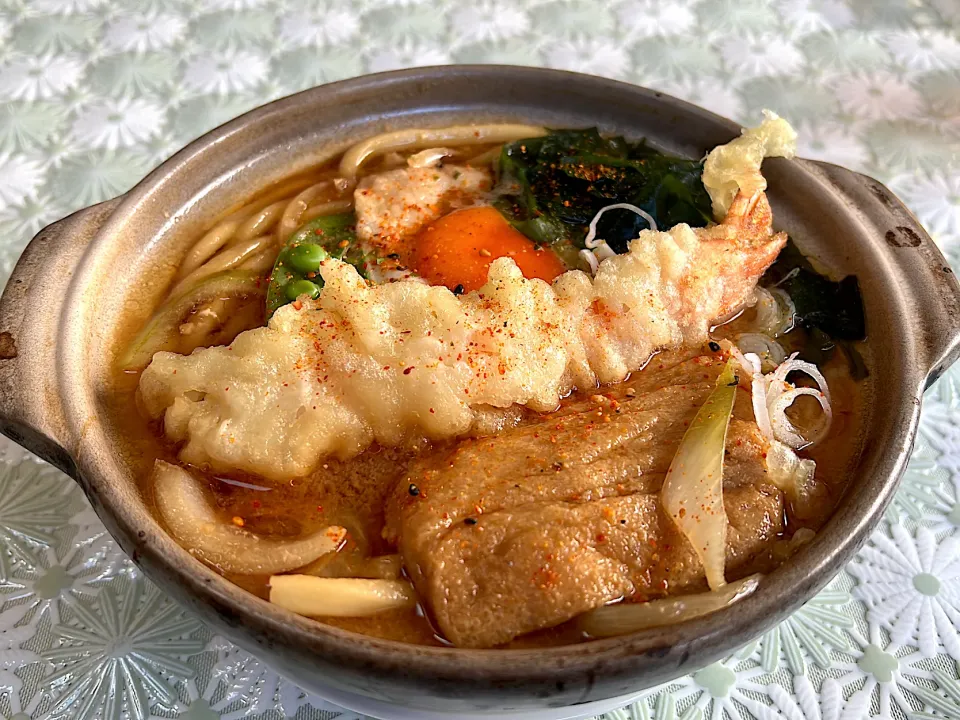 味噌煮込みうどん🍲|えみりんさん