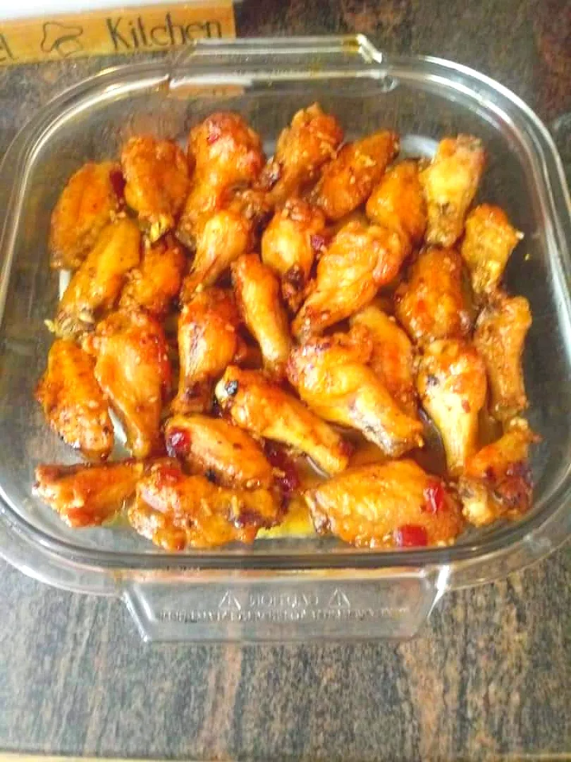 Snapdishの料理写真:Baked Honey Wings|Cooking with Angie K-town Wayさん