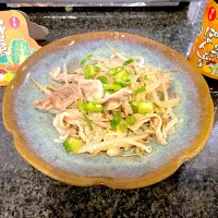 Snapdishの料理写真:豚もやしポン酢(ホットクック使用)|ありかさん