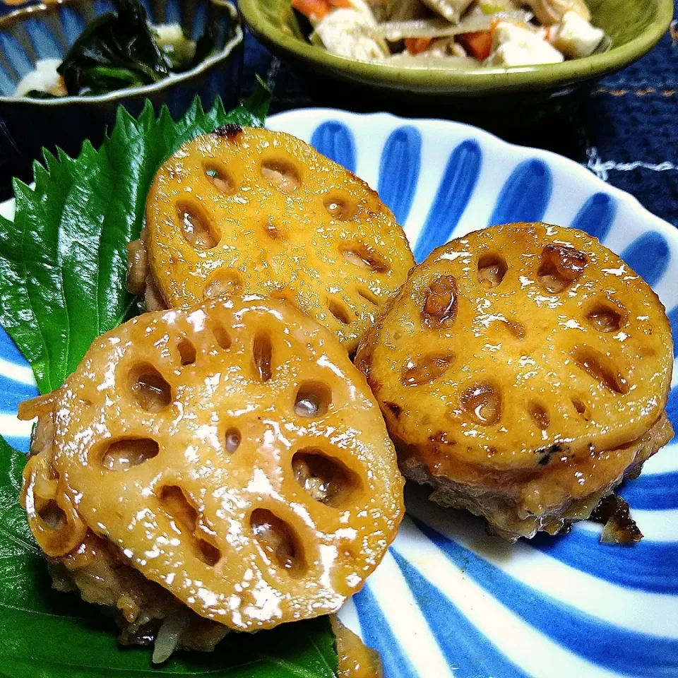 甘辛れんこんのはさみ焼き|とまと🍅さん