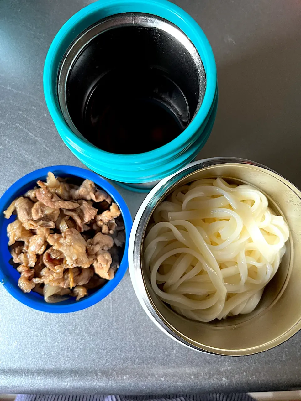 寒くなってきたので豚かけうどん弁当|ちーさん