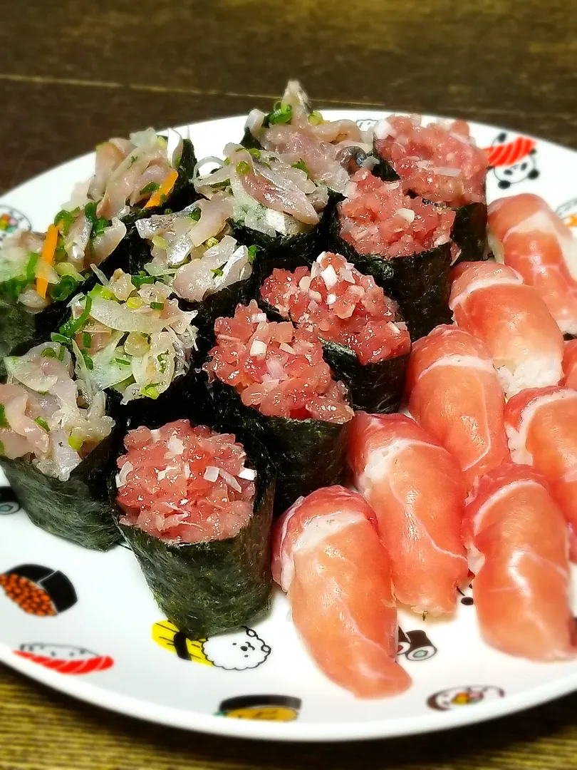 お寿司パーティー🍣その１|ぱんだのままんさん