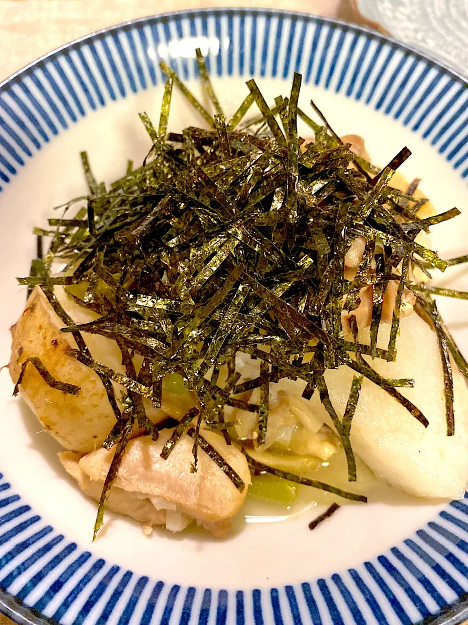 長芋と鶏肉の煮物　サラのりファッサ〜乗せ|トモさん