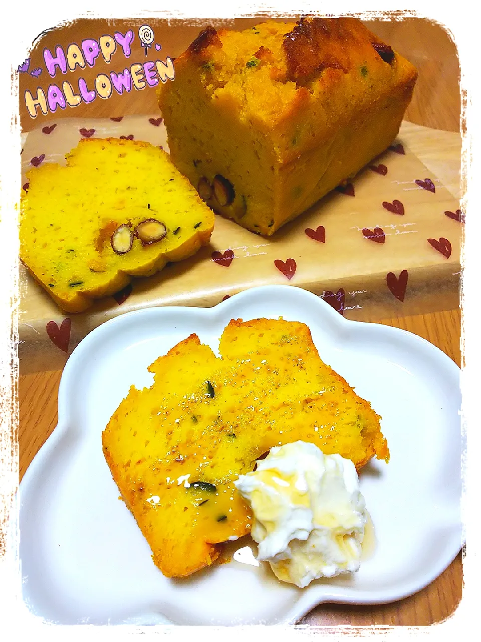 めぐチー🌿ちゃんの料理 
かぼちゃのパウンドケーキ🎃|ひとみんΨ(*´∀｀)Ψさん