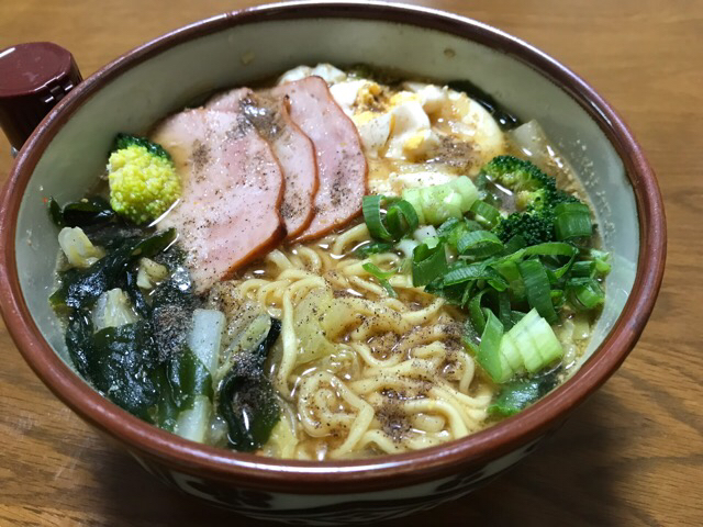 マルちゃん正麺🍜、味噌味❗️(^O^)✨