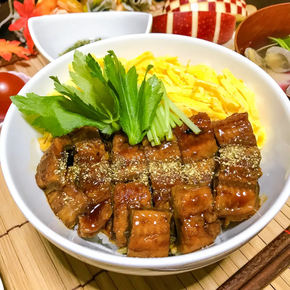 Snapdishの料理写真:うな玉丼|ハマーさん