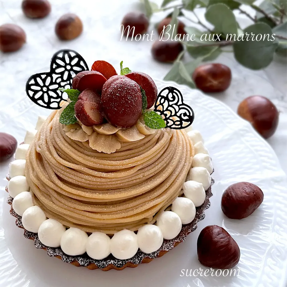 和栗のモンブランタルトです(∩ˊᵕˋ∩) .ﾟ♡|sucreroomさん