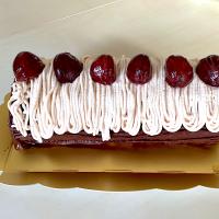 ＃栗のチョコレートロールケーキ