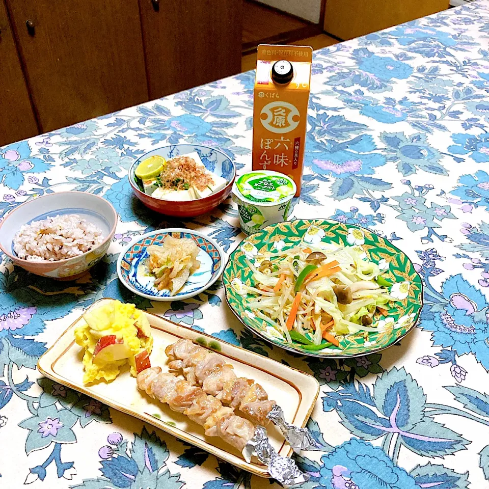 grandmaの晩ごはん☆鶏塩　久原のポン酢美味しい‼️|kaoriさん