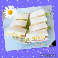 タマゴ野菜サンドイッチ🥪|miyuuさん