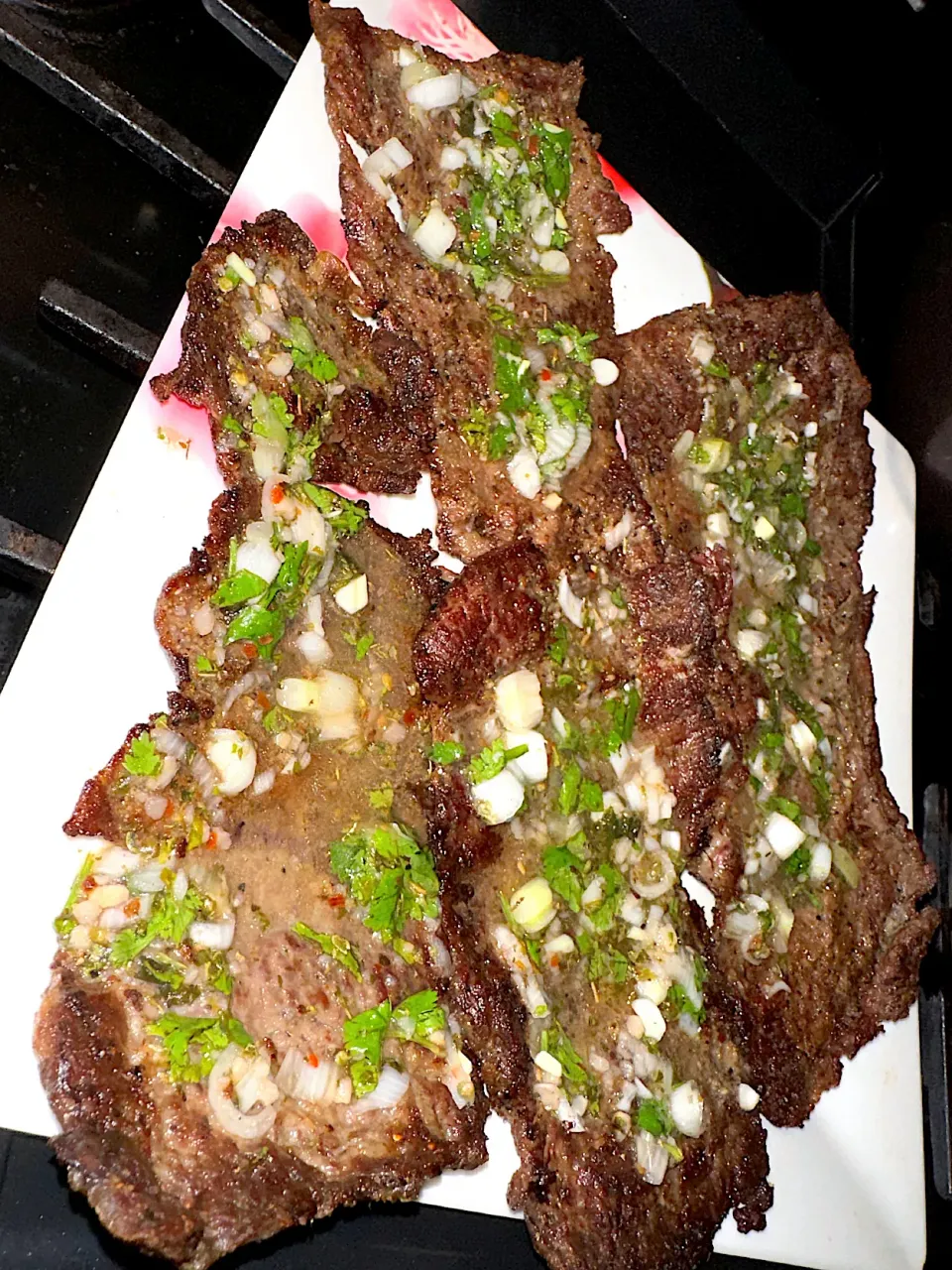 Skirt steak with homemade Chimichurri💚|Tawanjaさん