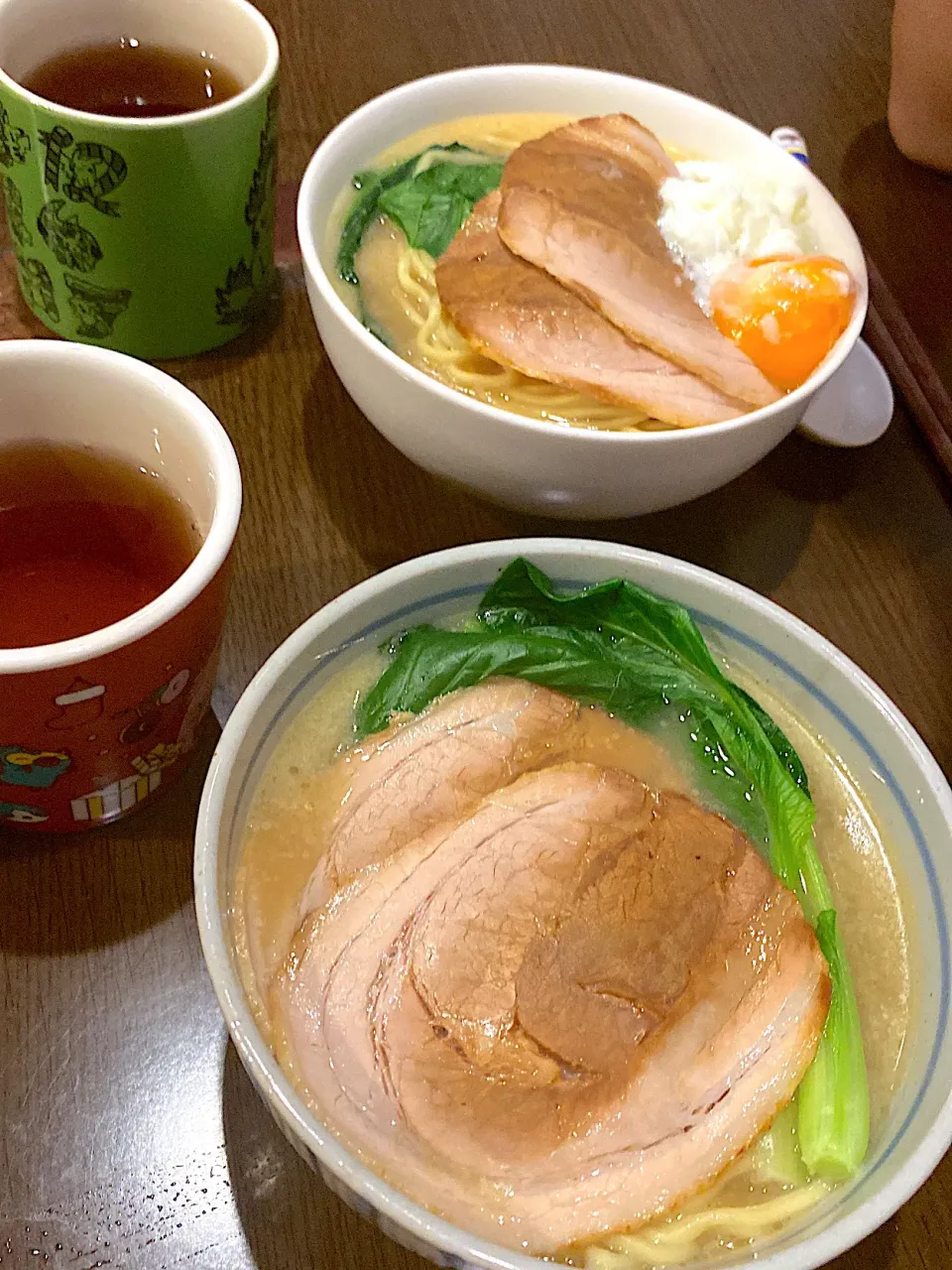 鶏塩ラーメン　焼豚　半熟卵　アップルティー|ch＊K*∀o(^^*)♪さん