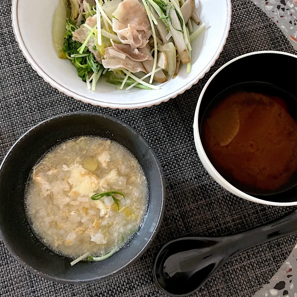 Snapdishの料理写真:塩鍋からのお雑炊🫕|AKUBI*:ஐ(●˘͈ ᵕ˘͈)さん