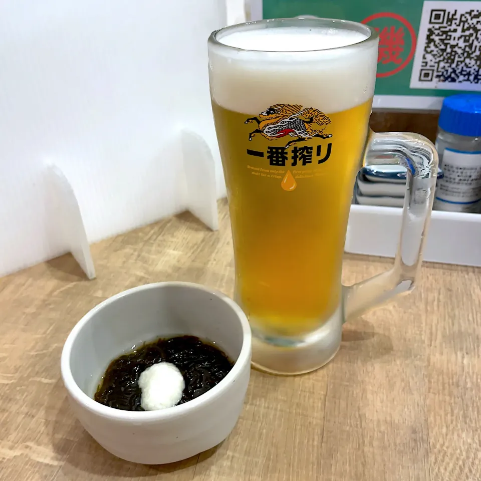 Snapdishの料理写真:生ビール キリン一番搾り w/ お通し|T. Wonderさん