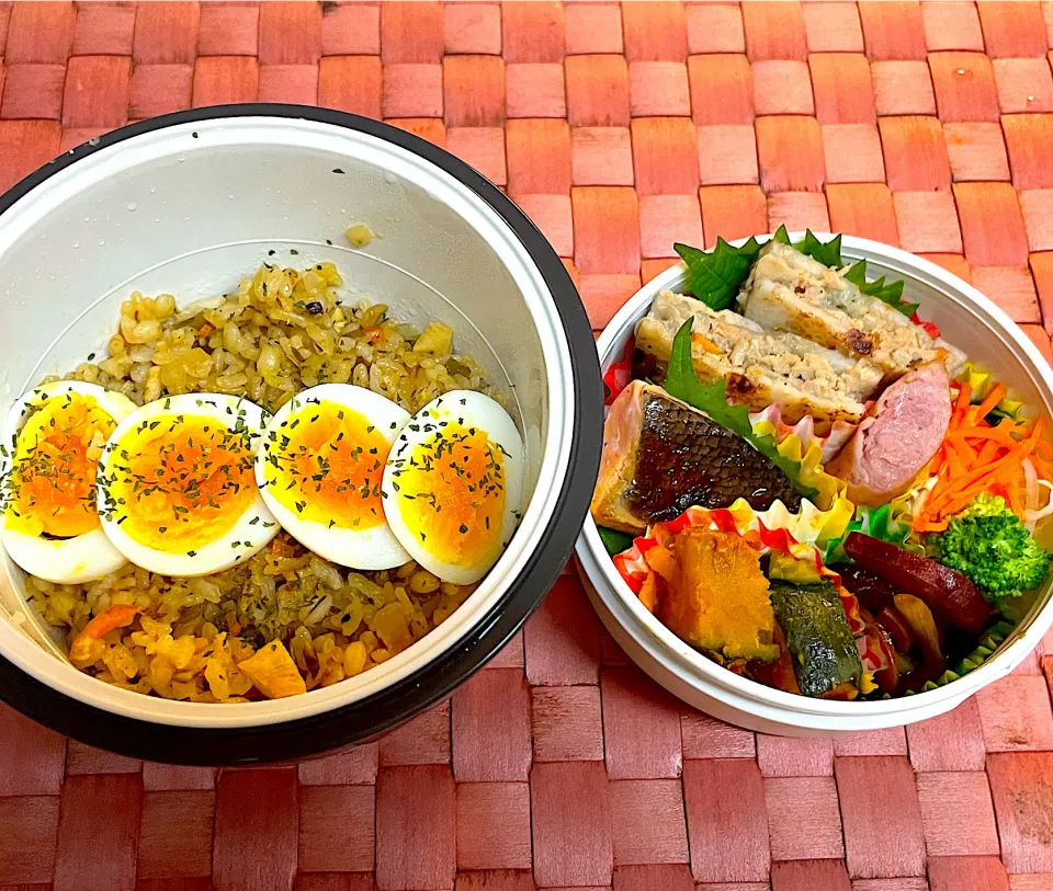 中学生息子のお弁当🍱 チキンライス弁当🍱|Snow10さん