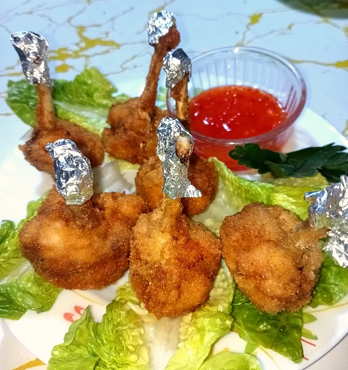 Snapdishの料理写真:chicken lollipop|jovyさん