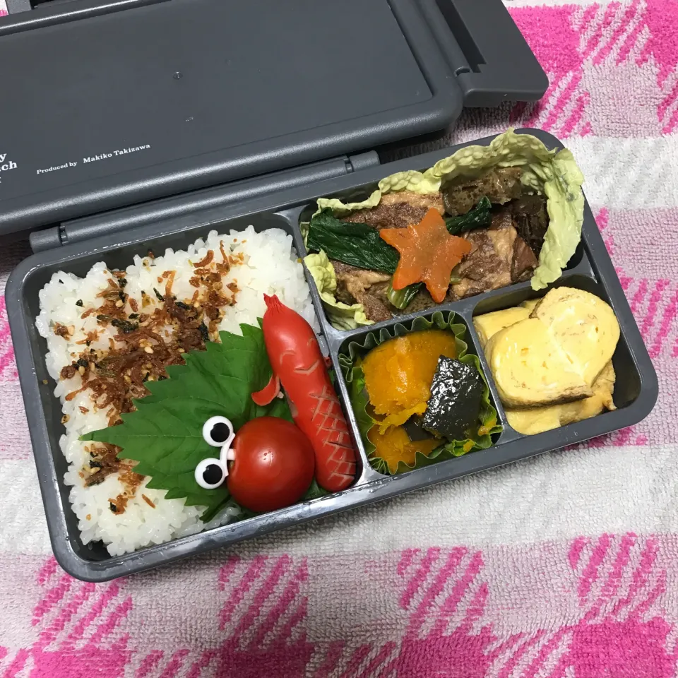 SJK弁当🍱〜豚角煮・玉子焼き・かぼちゃ煮・ソーセー人|華恋さん