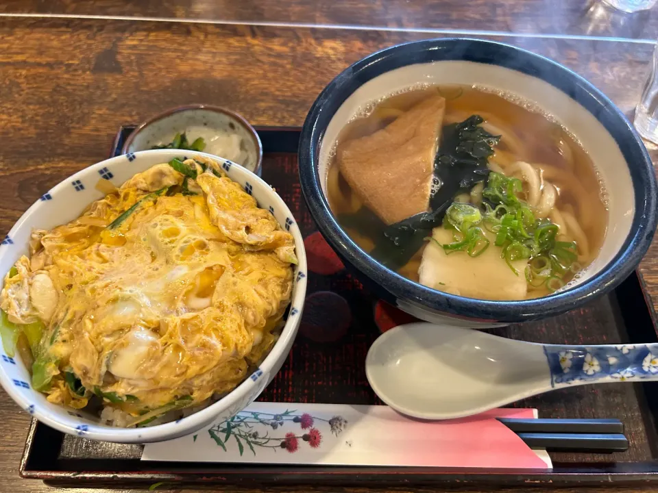 きつねうどんとミニカツ丼セット😃|buhizouさん