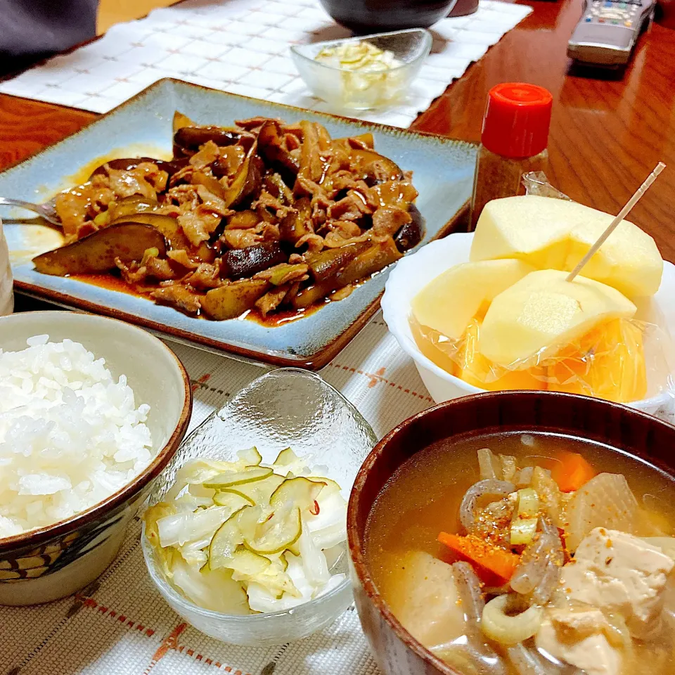 茄子と豚バラ肉の味噌炒め|akkoさん