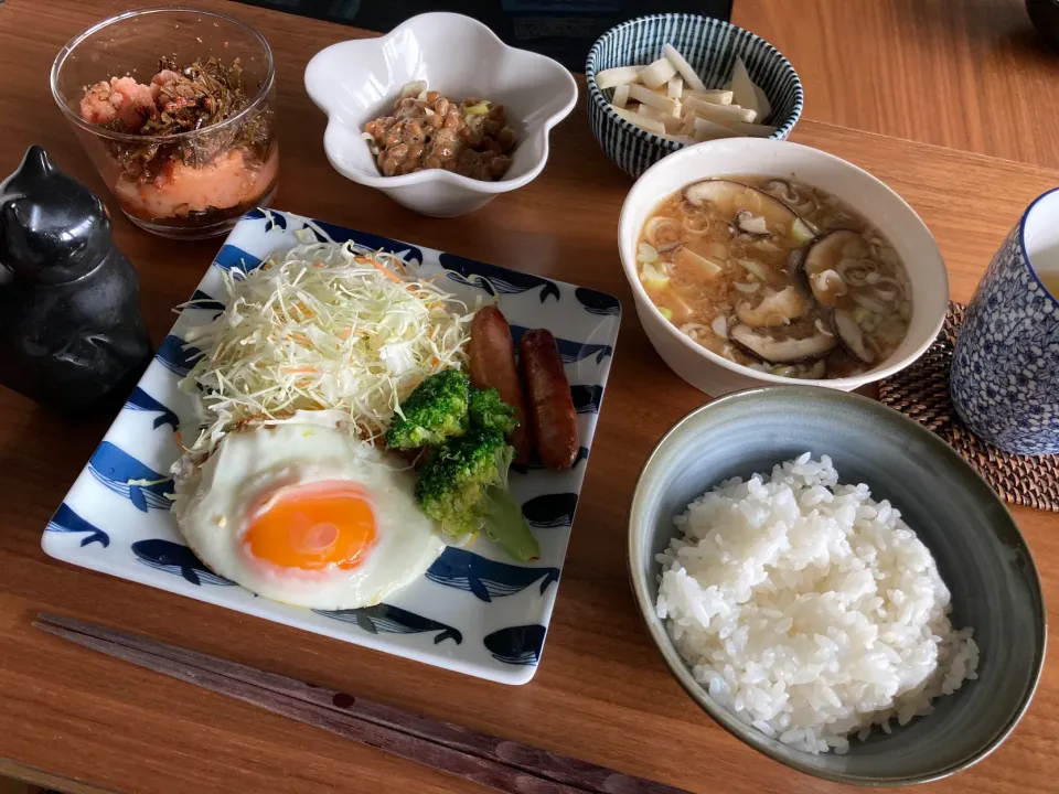 Snapdishの料理写真:20221022🍚旦那さんの朝ごはん🥣|akiyo22さん