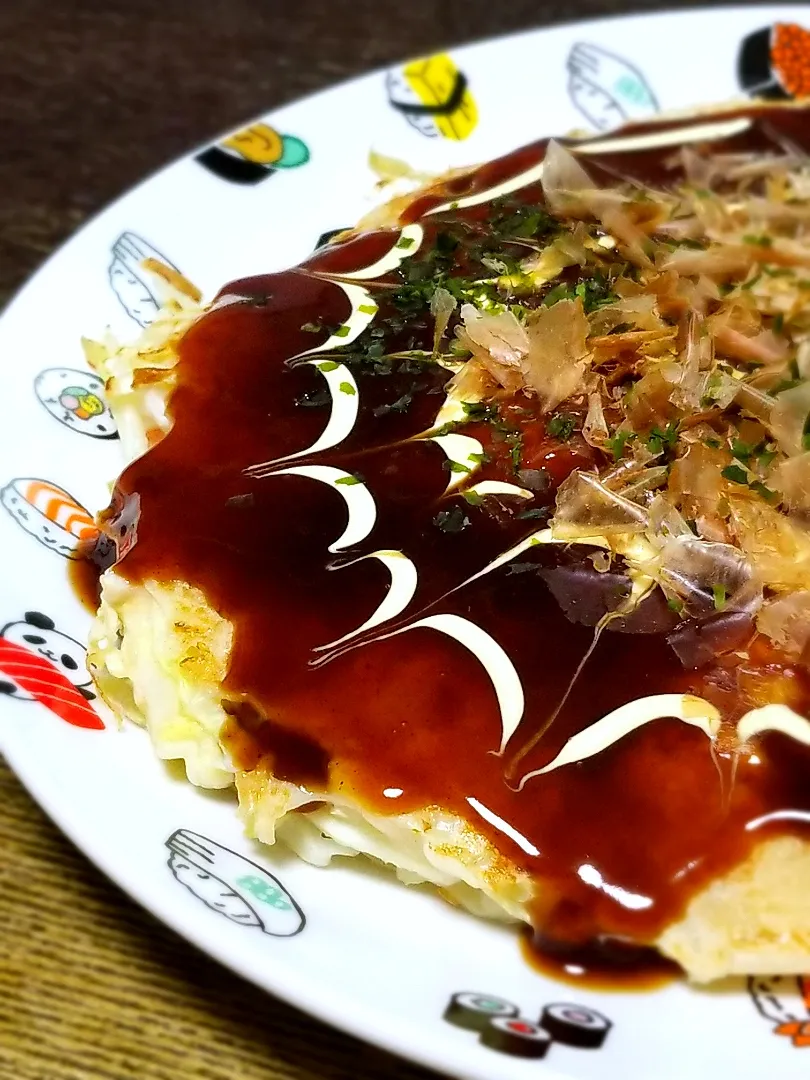 パパ作👨餅入りお好み焼き|ぱんだのままんさん