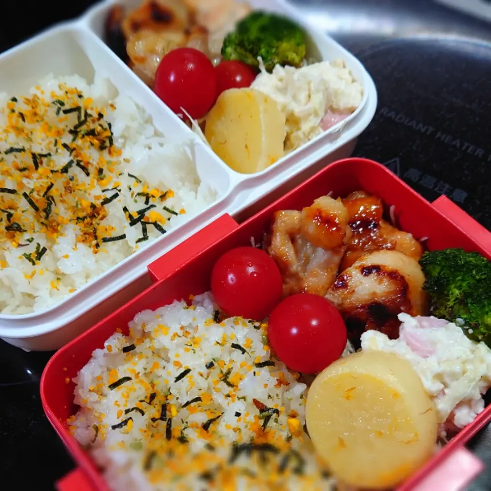 Snapdishの料理写真:今日の二人弁当|yumihahaさん