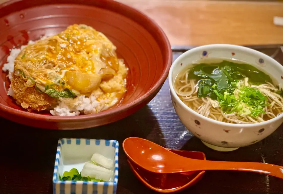 カツ丼&掛け蕎麦|にゃあ（芸名）さん