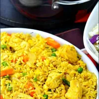 fried rice and chicken #notmine|Harrietさん