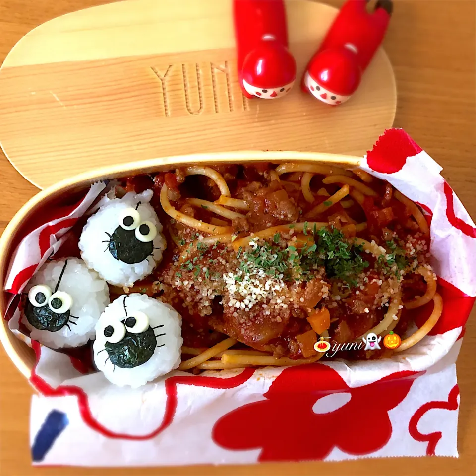 👻ハロウィン弁当🎃ミートスパゲティ🍝|🌸yuni🌸さん