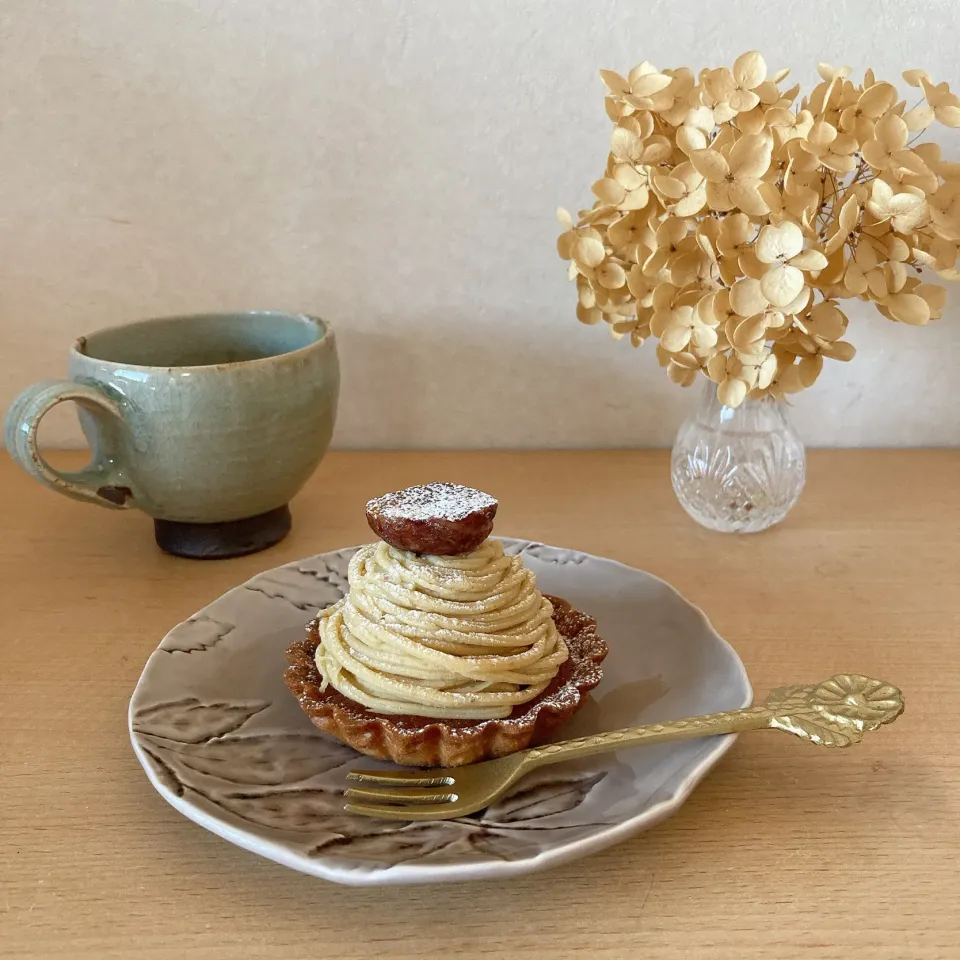 和栗のモンブランタルト🌰🥧☕️|ちゃみこさん