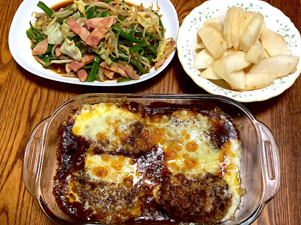 ハンバーグチーズカレーソース。|kerryさん