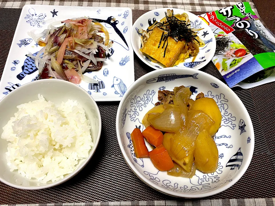 Snapdishの料理写真:厚揚げの卵とじ|aru_sakazakさん