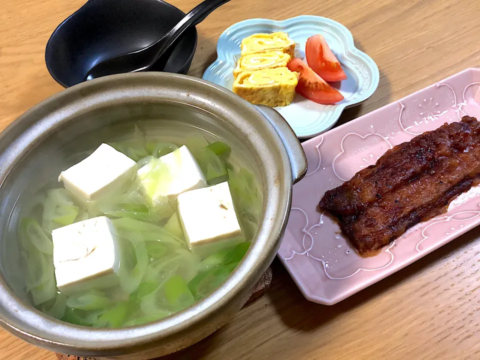 秋刀魚の蒲焼き✨湯豆腐|さおりさん