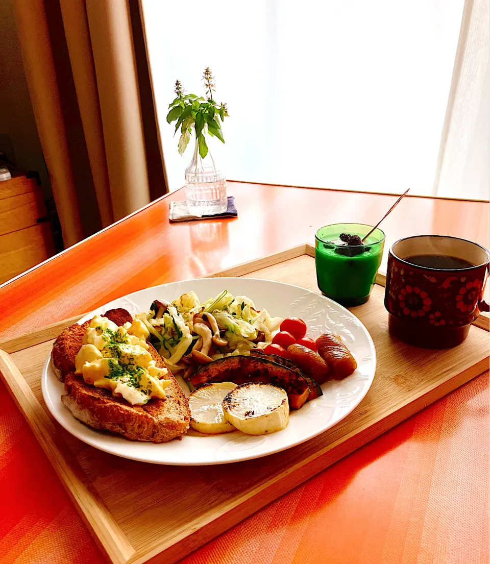 Snapdishの料理写真:🍀今日の朝ごはん🍀|ちゃんノンさん