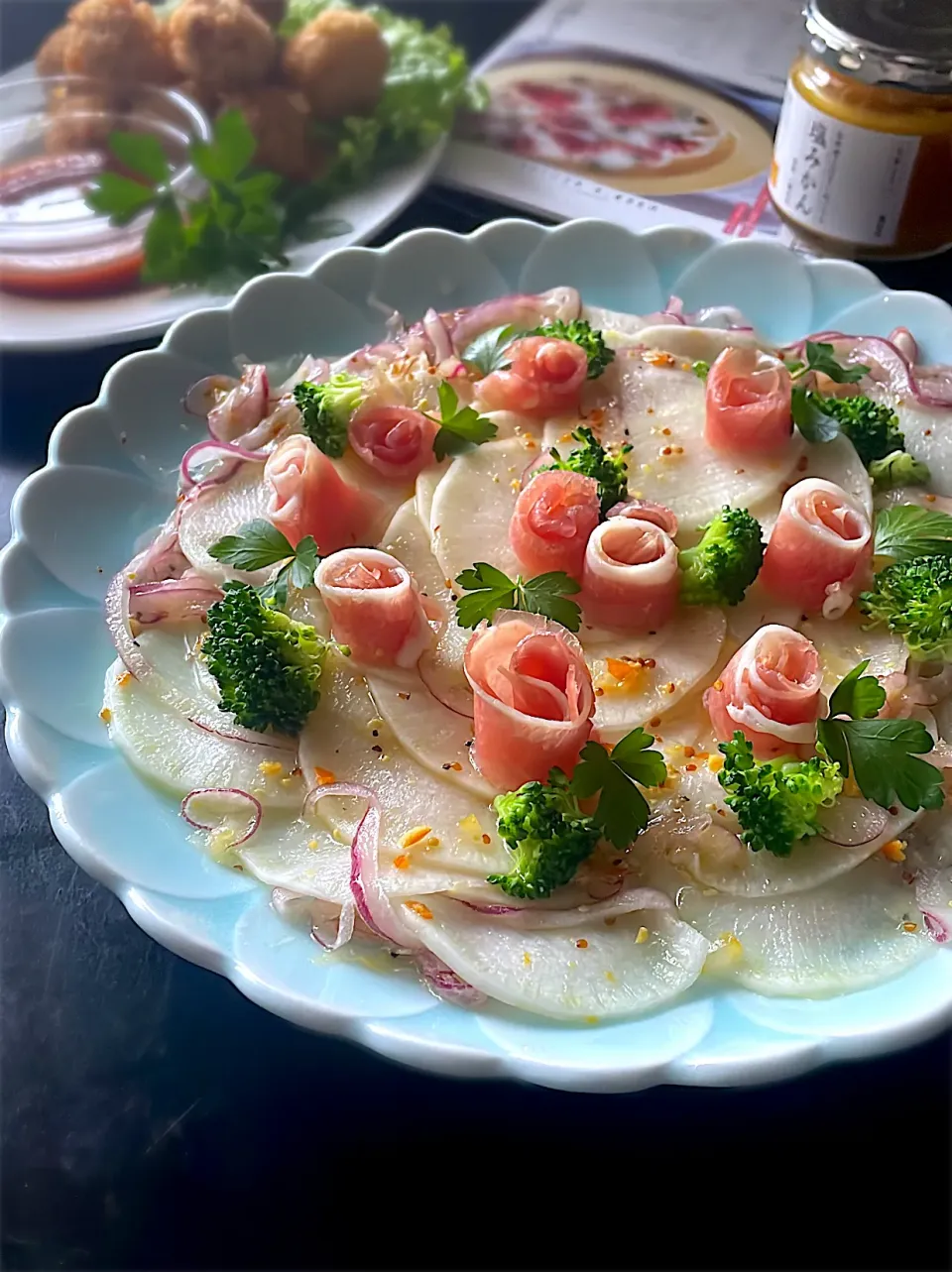 Snapdishの料理写真:あゆ♡さんの料理 生ハムと大根のマリネ♡|とんちんさん