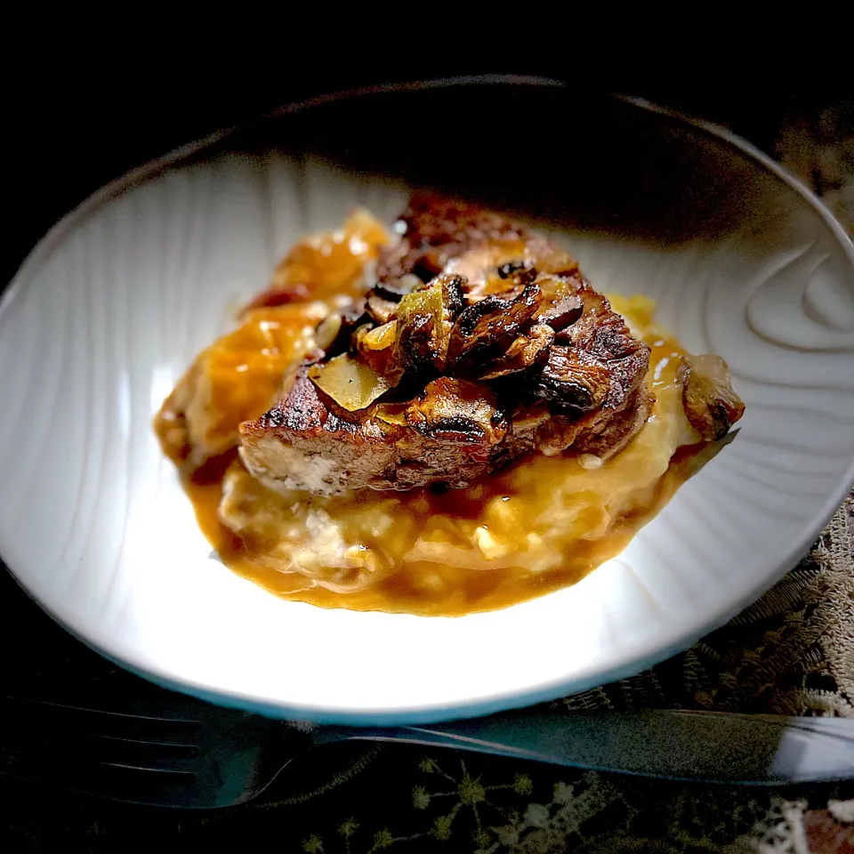 Bourbon steak garlic mashed potatoes|chimpmunkeeさん