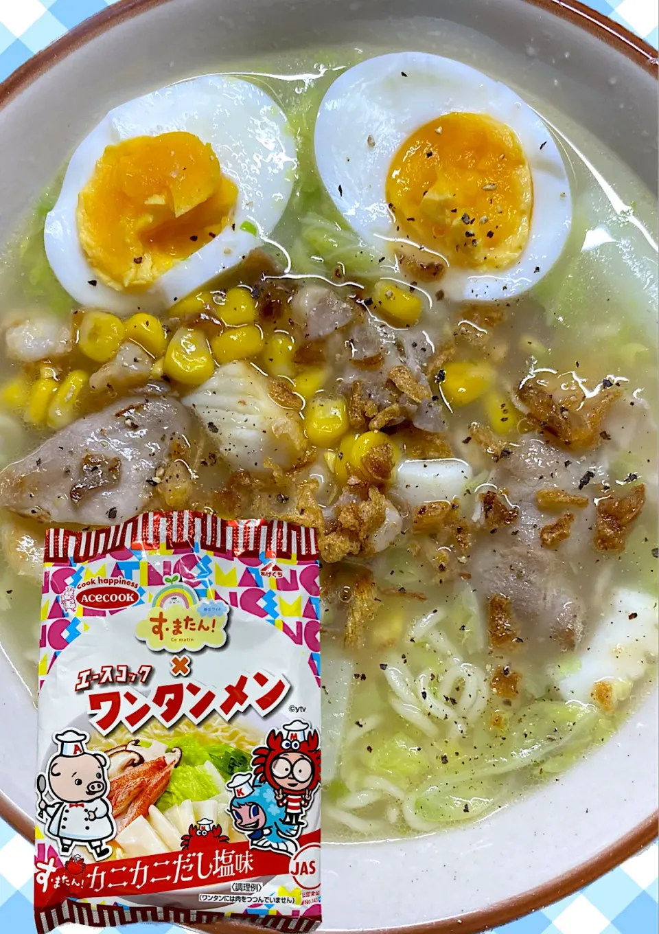 Snapdishの料理写真:すまたんxエースコック コラボラーメン|すくらんぶるえっぐさん