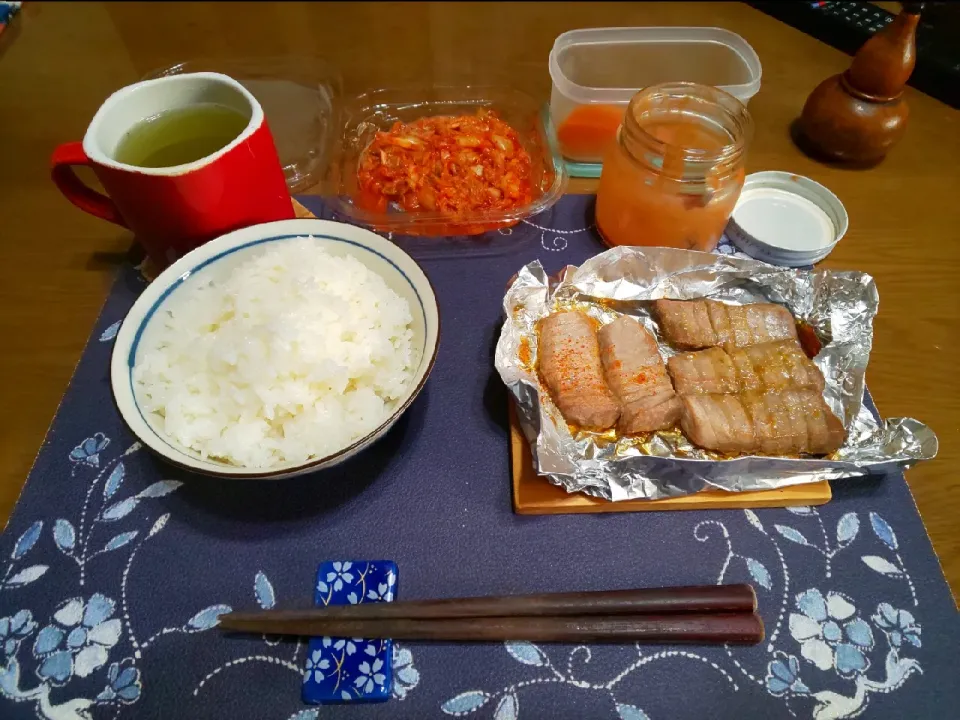 Snapdishの料理写真:鮪ソテー(朝ご飯)|enarinさん