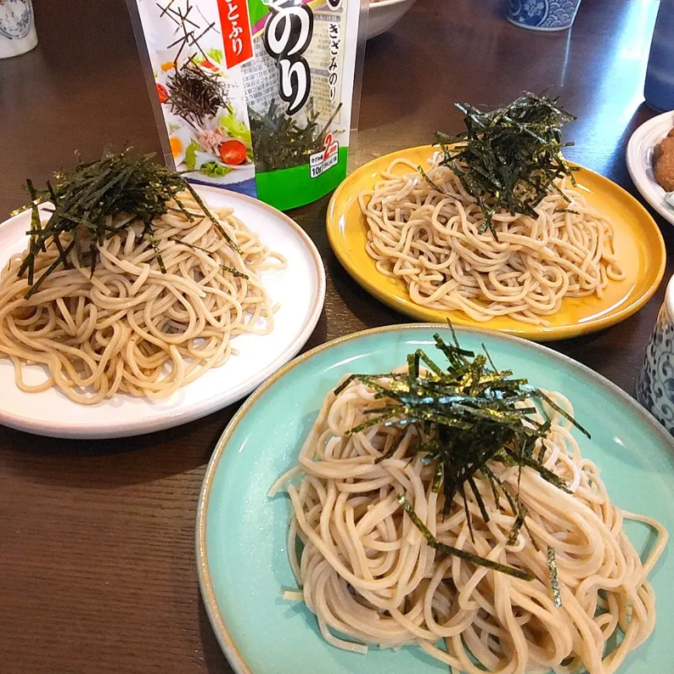 Snapdishの料理写真:サラのりでざるそば|Rieさん