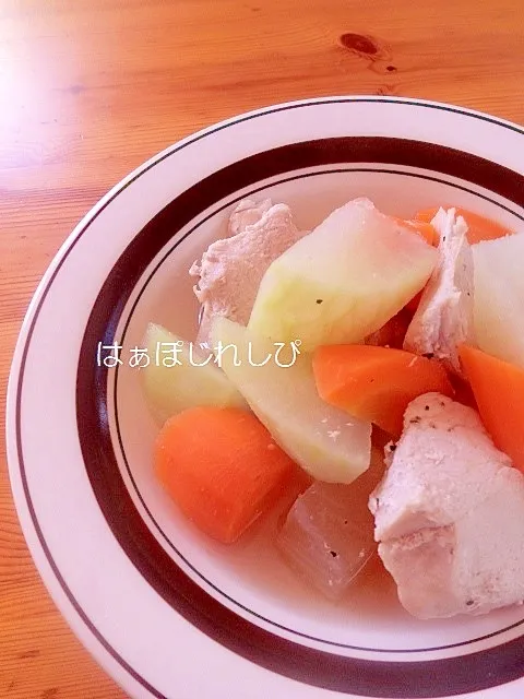 Snapdishの料理写真:はぁぽじさんの大根と鷄のスープ煮✿ #楽天レシピ|楽天レシピさん